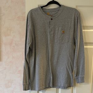 Carhartt Men's Heather Gray Long Sleeve Tee